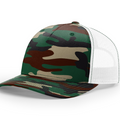 Green Camo/White