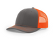 Charcoal neon orange